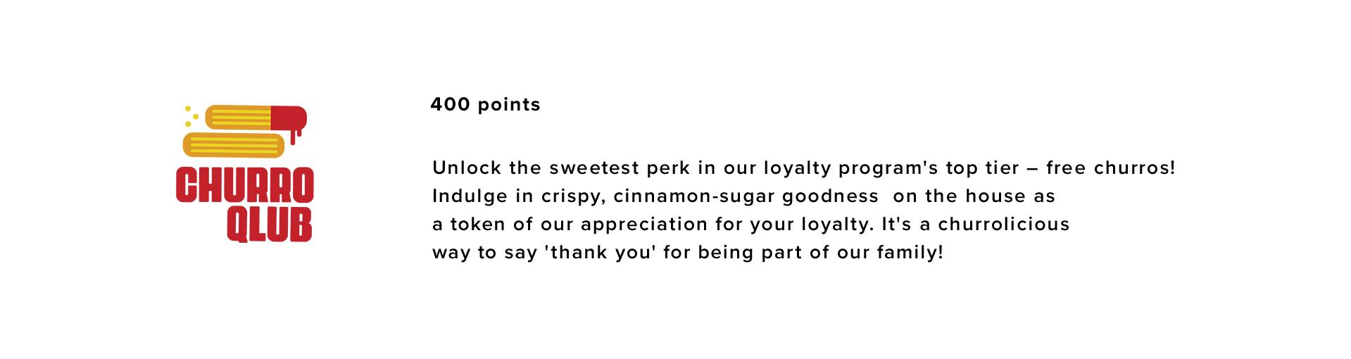 Points for Churro Qlub