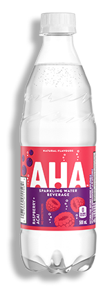 Aha sparkling water bottle