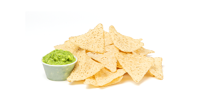 Tortilla chips and guacamole