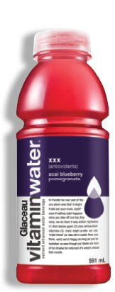Glaceau vitamin water bottle